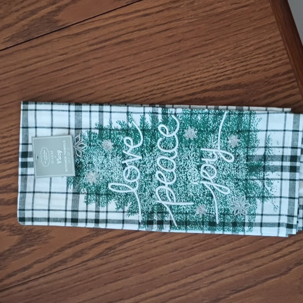St. Nicholas square Christmas kitchen towel.